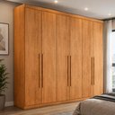 Ver imagem 3 de Guarda-Roupa Casal 100% MDF com 6 Portas e 6 Gavetas 273cm Multimóveis CR35508 Madeirado