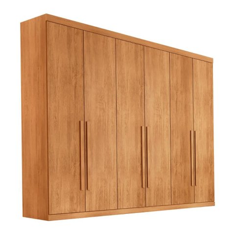 Guarda-Roupa Casal 100% MDF com 6 Portas e 6 Gavetas 273cm Multimóveis CR35508 Madeirado