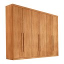 Ver imagem 1 de Guarda-Roupa Casal 100% MDF com 6 Portas e 6 Gavetas 273cm Multimóveis CR35508 Madeirado