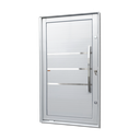 Ver imagem 1 de Porta Pivotante Alumínio Lambril Evolution c/Pux.D.Elite Branco 240x150 Brimak