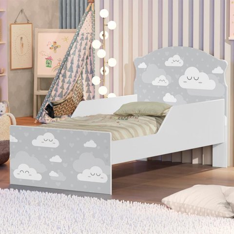 Cama Infantil Nuvenzinha Unisex com Colchão