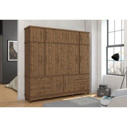 Guarda Roupa Casal Silverado 12 Portas e 6 Gavetas - Albatroz - Pinus Real - 2