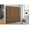 Guarda Roupa Casal Silverado 12 Portas e 6 Gavetas - Albatroz - Pinus Real - 2