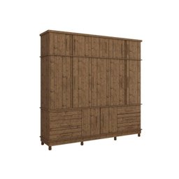 Guarda Roupa Casal Silverado 12 Portas e 6 Gavetas - Albatroz - Pinus Real - 1