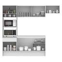 Ver imagem 7 de Armário de Cozinha Completa 240cm Branco Topazio Madesa 01