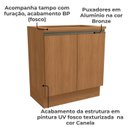 Ver imagem 4 de Balcao Tampo Cooktop 2 Portas 80 Cm Maxxi G744 Canela Kappesberg
