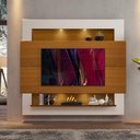 Ver imagem 1 de Painel De TV Até 75 Polegadas Com Led Carvalho Off White Milão Luapa