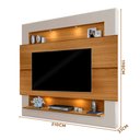 Ver imagem 4 de Painel De TV Até 75 Polegadas Com Led Carvalho Off White Milão Luapa