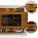 Ver imagem 3 de Painel De TV Até 75 Polegadas Com Led Carvalho Off White Milão Luapa