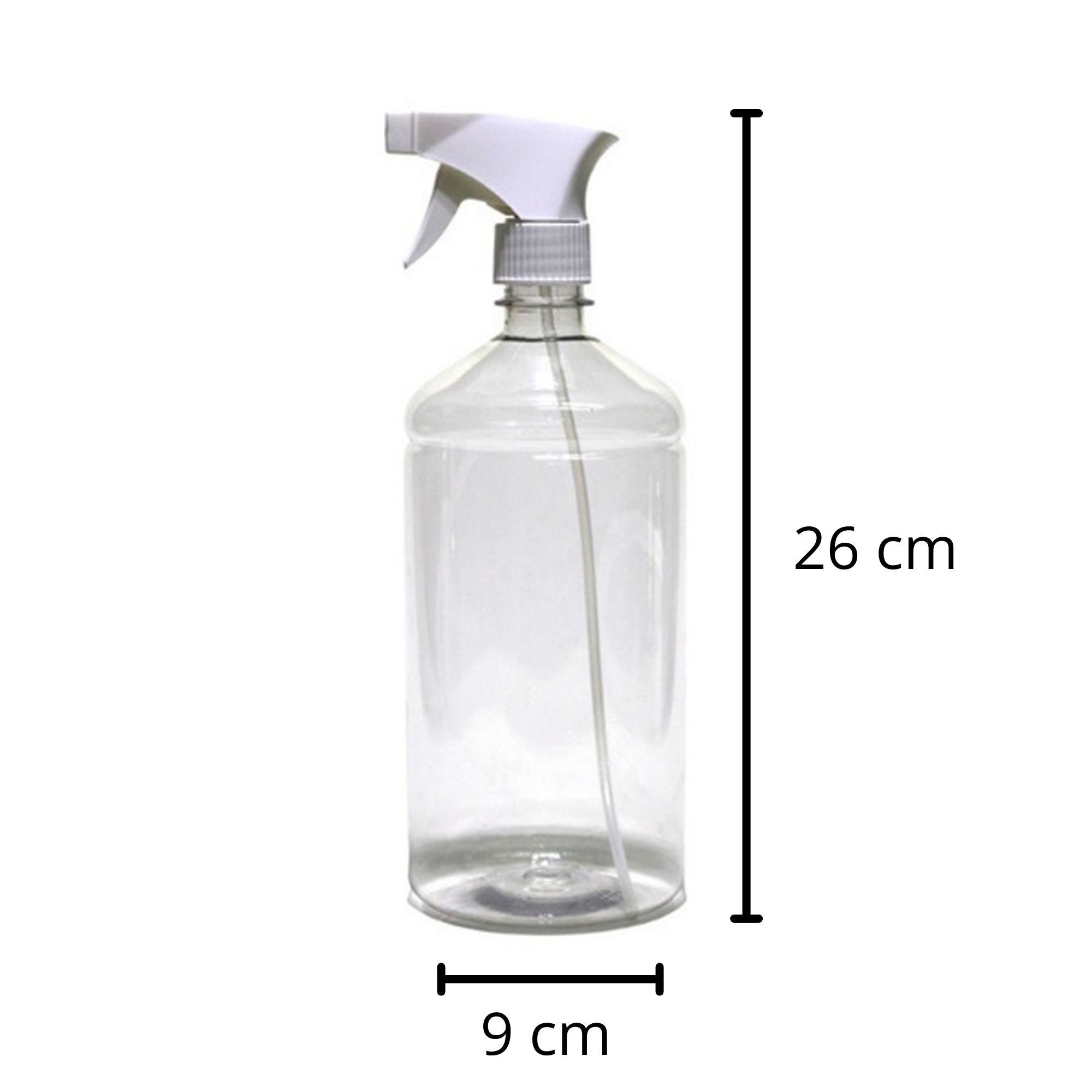 4 Frasco Borrifador Spray 1000ml Cilíndrico Gatilho - 3