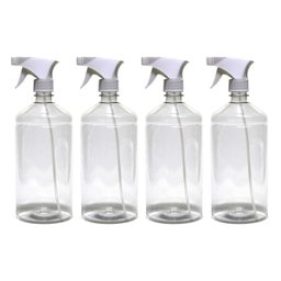 4 Frasco Borrifador Spray 1000ml Cilíndrico Gatilho - 1
