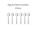 Ver imagem 4 de Jogo de Talheres 6 Peças Colher de Mesa Madrepérola Branco Simonaggio