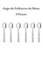 Ver imagem 4 de Jogo de Talheres 6 Peças Colher de Mesa Madrepérola Branco Simonaggio