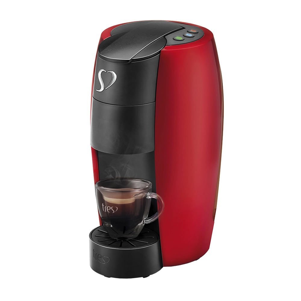 Cafeteira Elétrica Automática Espresso 3 Corações LOV Vermelha - 127V - 3
