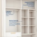 Ver imagem 4 de Guarda-roupa 3 Portas de Correr Jade CabeCasa MadeiraOriginals