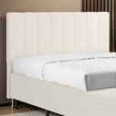 Ver imagem 1 de Cabeceira Nashira 140 / N-037 Bouclê Off White Aradecor