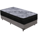 Ver imagem 1 de Cama Box e Colchão Airtech Pampa Molas Ensacadas Solteiro Ortobom: Cinza