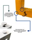 Ver imagem 2 de Pé de Mesa 60x72 - Modelo Slim - Amarelo - Par