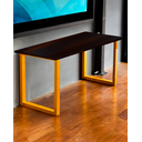 Ver imagem 1 de Pé de Mesa 60x72 - Modelo Slim - Amarelo - Par