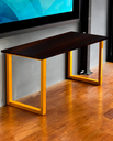 Ver imagem 1 de Pé de Mesa 60x72 - Modelo Slim - Amarelo - Par