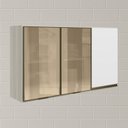 Ver imagem 2 de Armario Aereo 3p Vid Mdf 120cm Kali 1219764 Bianco Toq Branco Uv Nicioli