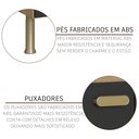 Ver imagem 5 de Cozinha Compacta Veneto 120cm 4 Portas 1 Gaveta Castani/Chumbo