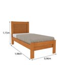 Ver imagem 5 de Cama Infantil 100% MDF Harmonia Yescasa Marrom/Cinamomo/Off White