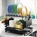 Ver imagem 2 de Escorredor de Louça Prato Talheres Copo Utensilios Pia Mesa Bancada Cozinha Limpeza Organizaçao