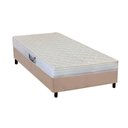 Ver imagem 1 de Cama Box Solteiro: Colchão Espuma Herval AG65 Frontier + Base CRC Suede Clean(88x188)