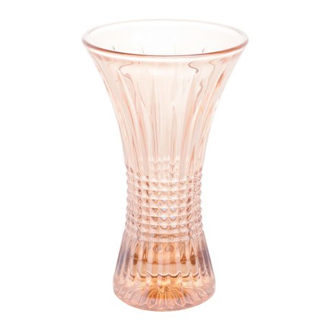 Vaso em Cristal Wolff Queen Âmbar - 15x24cm Le Classic Decor