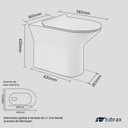 Ver imagem 2 de VASO SANITÁRIO CONVENCIONAL VITALIS TUBRAX - VAB0028-C
