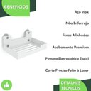 Ver imagem 4 de Porta Sabonete para Banheiro Saboneteira Ventosa Branco Elg