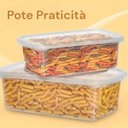 Ver imagem 5 de Pote Praticità 3Litros Retangular Transparente Hermetico - Pode ir ao Microondas Freezer Lava Louça 