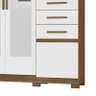 Guarda Roupa Aracaju 8 Portas e 4 Gavetas com Espelho Naturale/Branco - PR Móveis - 4
