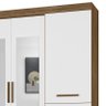 Guarda Roupa Aracaju 8 Portas e 4 Gavetas com Espelho Naturale/Branco - PR Móveis - 3