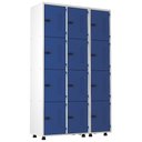 Ver imagem 1 de Armário Roupeiro Aço 12 Portas Academia Guarda Volume Trinco Azul