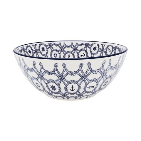 Tigela Cerâmica Oxford Náutico Azul 600ml