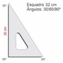 Ver mais imagens de Esquadro Arquitetura Engenharia 30/60/90 Profissional 32 cm