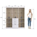 Ver imagem 5 de Guarda-Roupa Casal 6 Portas Cancun 7000 Móveis Doripel