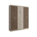 Ver imagem 3 de Guarda-Roupa Casal 6 Portas Cancun 7000 Móveis Doripel