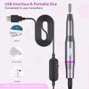 Ver imagem 6 de Yafex Broca Elétrica para Unhas 20.000 Rpm Kit Profissional com 6 Bits