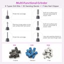 Ver imagem 5 de Yafex Broca Elétrica para Unhas 20.000 Rpm Kit Profissional com 6 Bits