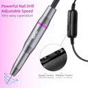 Ver imagem 3 de Yafex Broca Elétrica para Unhas 20.000 Rpm Kit Profissional com 6 Bits