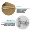 Ver imagem 6 de Balcão Cozinha P/ Pia 120cm 3 Pts C/ Tampo Elegance Luciane Freijó Quartzo Bege