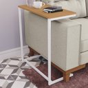 Ver imagem 2 de Mesa de Apoio Lateral 68 Cm Li025 Canela Branco Kpb