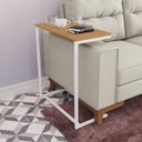 Ver imagem 6 de Mesa de Apoio Lateral 68 Cm Li025 Canela Branco Kpb
