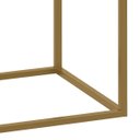 Ver imagem 2 de Mesa de Cabeceira Industrial Pé de Aço 1 Gaveta Corrediça Telescópica 1 Nicho - Cinza/Pé Dourado