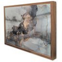 Ver imagem 1 de Quadro Decorativo Caixa Alta com Vidro Abstrato Mármore Elegance TaColado Moldura Madeira 120 x 80cm