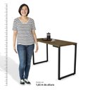 Ver imagem 5 de Conjunto Mesa de Cozinha Prattica Industrial 120cm e 2 Cadeiras Eames F02 Castanho/Preto -