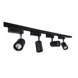Kit Trilho Eletrificado 1m + 4 Spot Led 7w Branco 4000k - 4